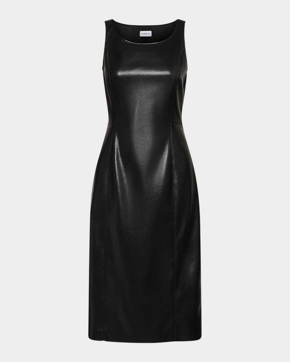 Estella Sleeveless Coated Jersey Dress